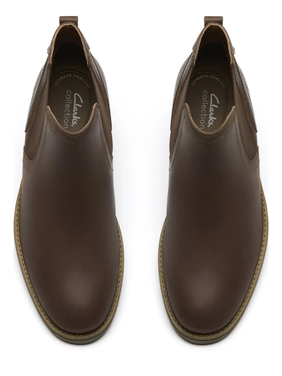 Ботинки мужские Clarks Emmet Easy, кожаные — изображение 5 из 6, бежевый