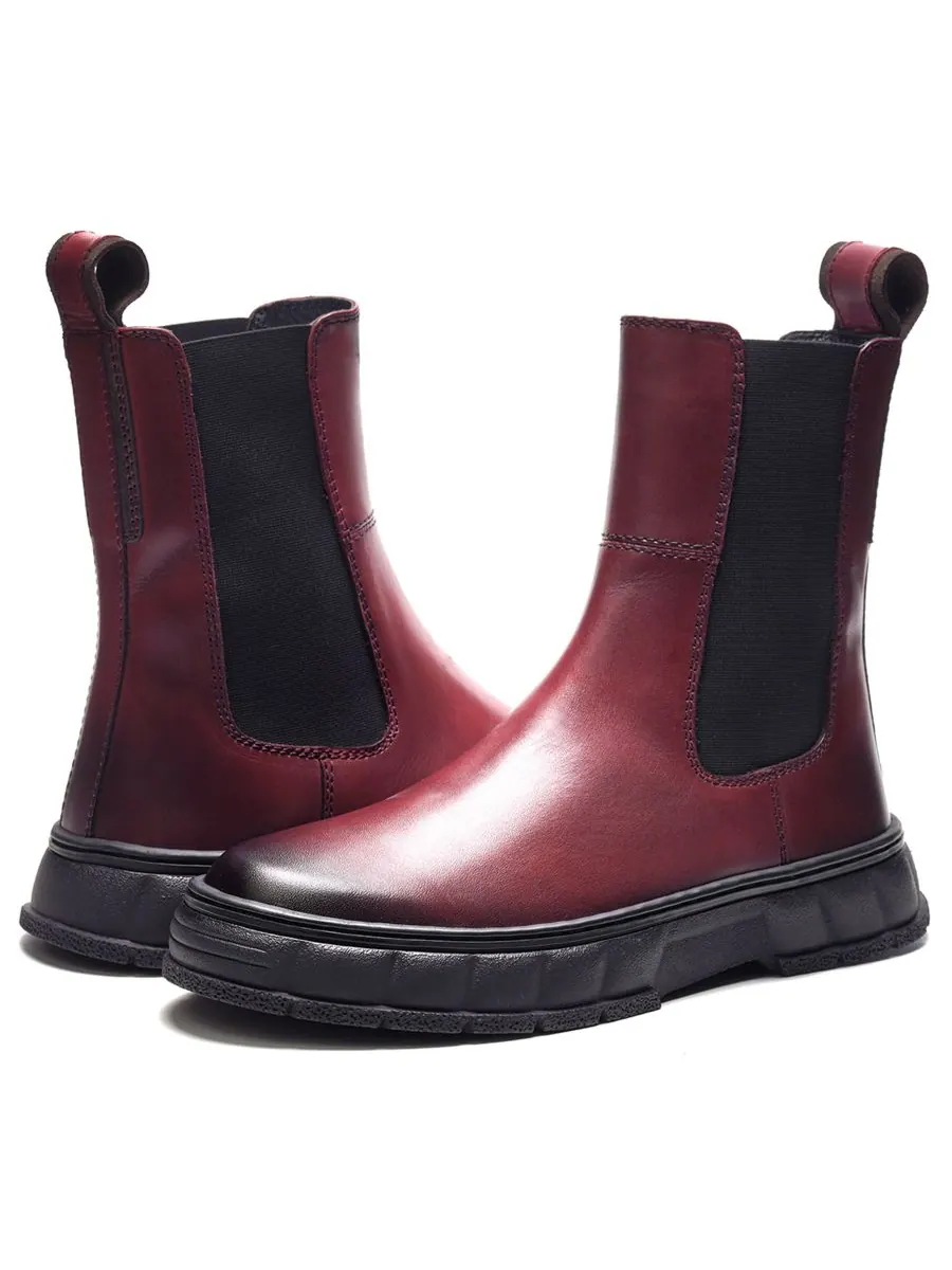 Мужские ботинки Startus Slip-On Chelsea Boots A Veer — изображение 6 из 6, винный