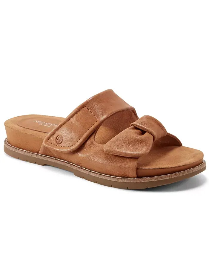 Женские сандалии Zova Open Toe Casual Flat Rockport — изображение 1 из 5, натуральный