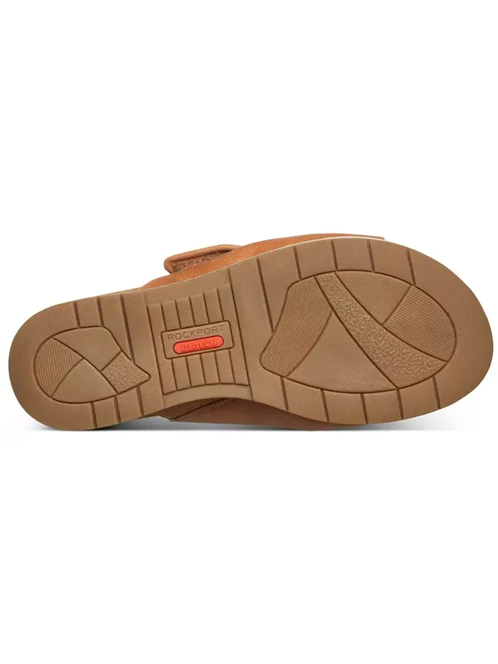 Женские сандалии Zova Open Toe Casual Flat Rockport — изображение 5 из 5, натуральный
