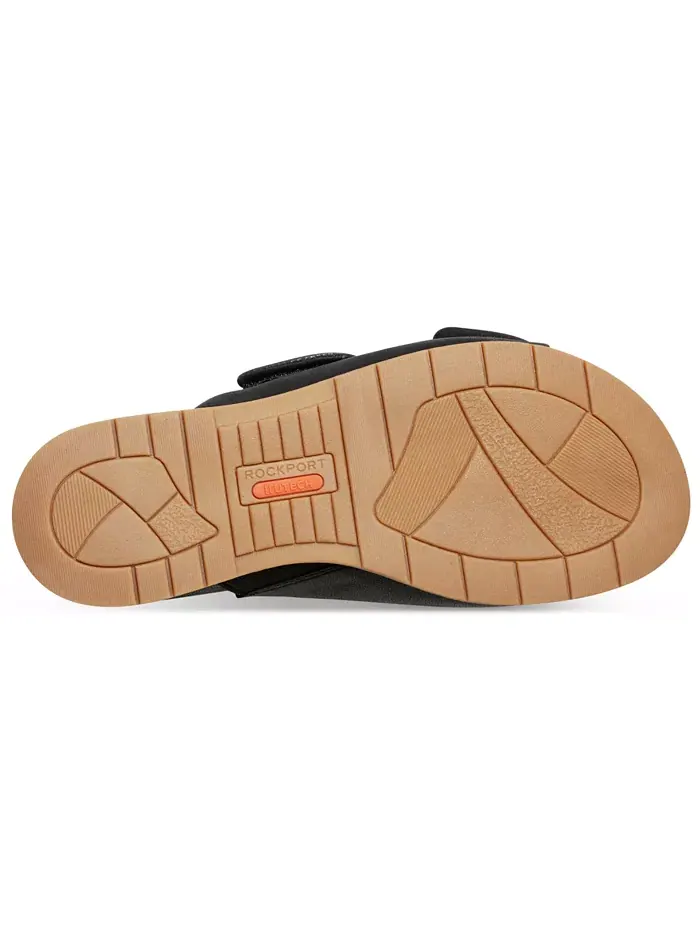 Женские сандалии Zova Open Toe Casual Flat Rockport — изображение 5 из 5, черный