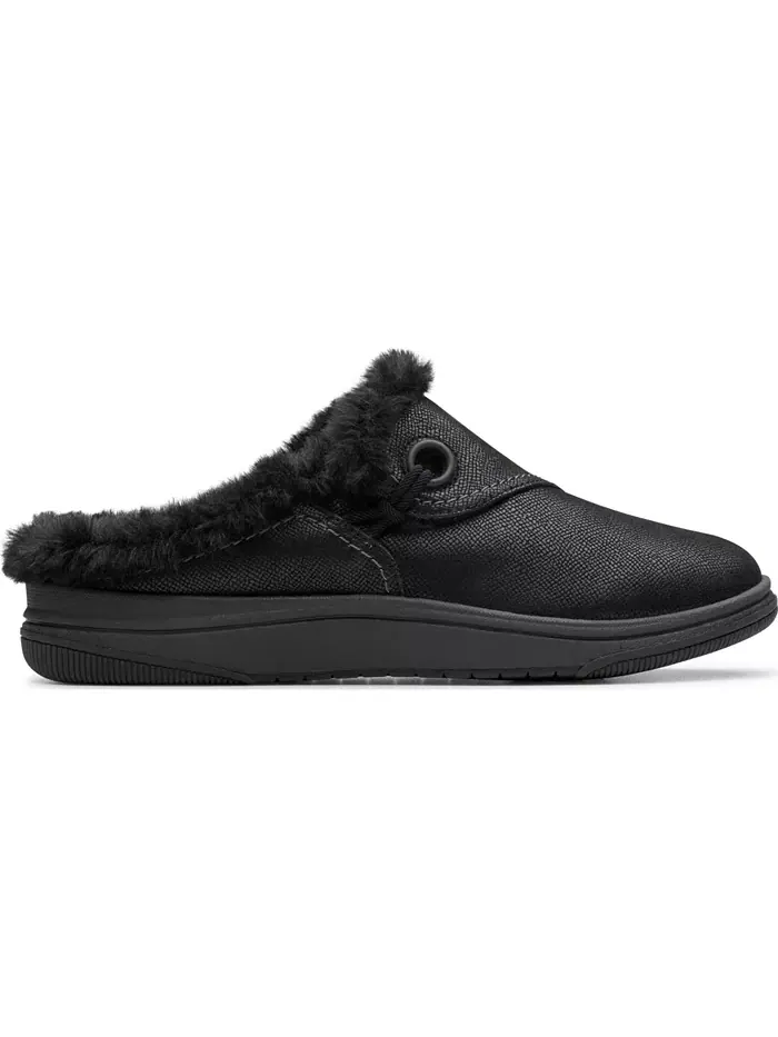 Мюли женские Clarks Cloudsteppers Breeze Myth, текстиль — изображение 2 из 5, черный