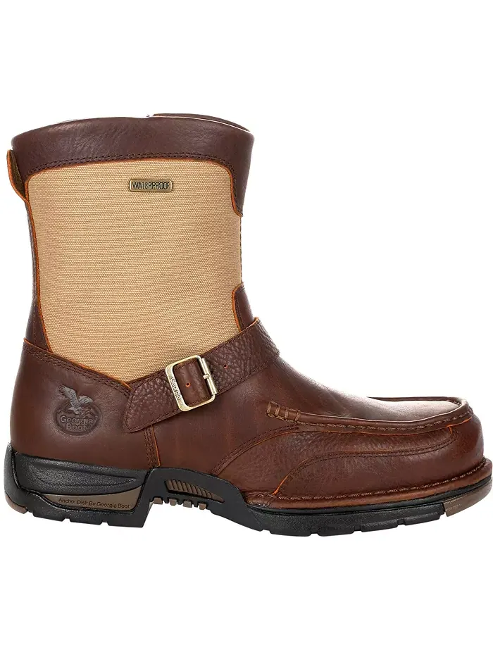 Мужские ботинки Athens Waterproof со шнуровкой сбоку Georgia Boot — изображение 1 из 8, коричневый