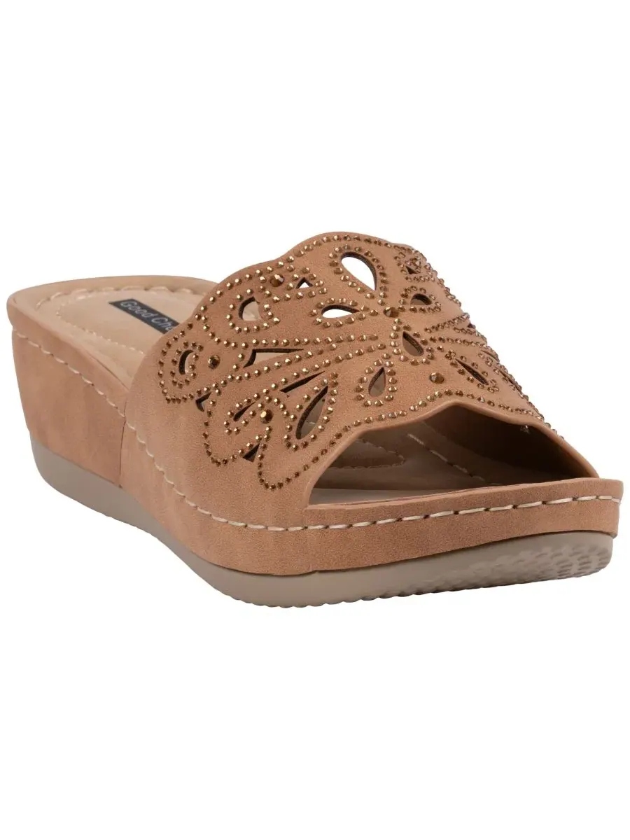 Женские сандалии на танкетке Izzy с декором GC Shoes — изображение 1 из 5, бежевый
