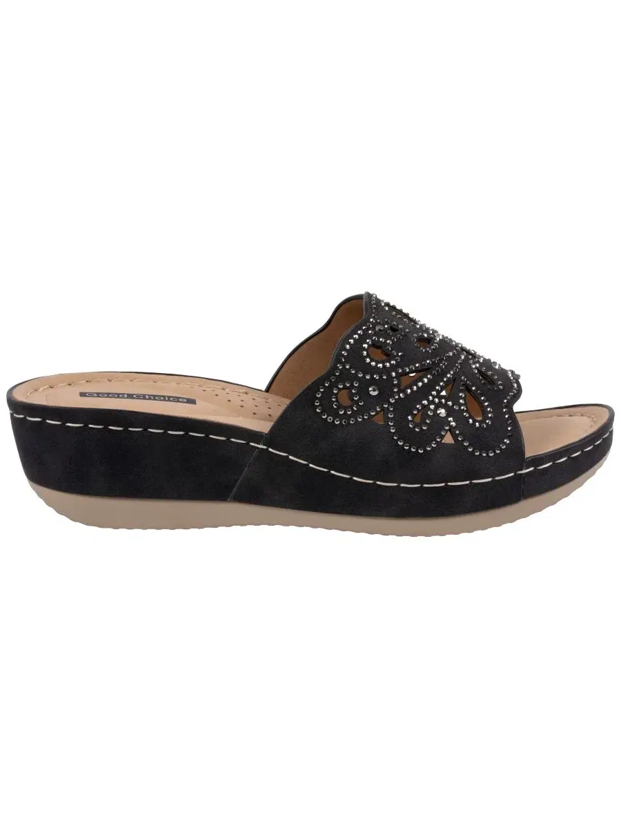 Женские сандалии на танкетке Izzy с декором GC Shoes — изображение 2 из 5, черный
