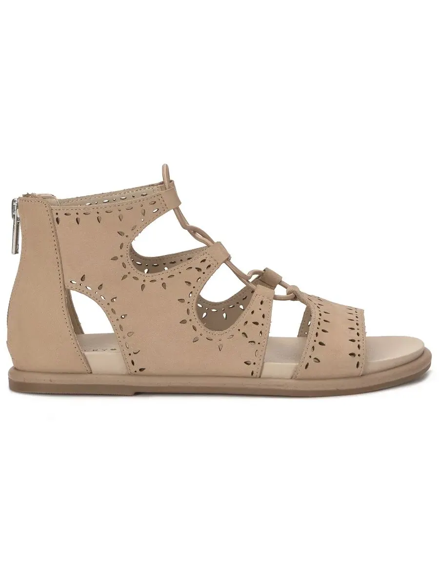 Женские сандалии-гладиаторы Sartea на шнуровке Lucky Brand — изображение 2 из 5, песочный