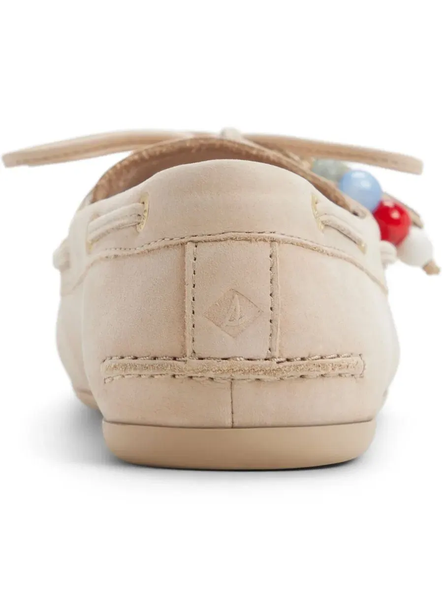 Женские лодочки с круглым носком и шнуровкой, модель Authentic Original 2-Eye Sperry — изображение 3 из 5, светлый бежевый