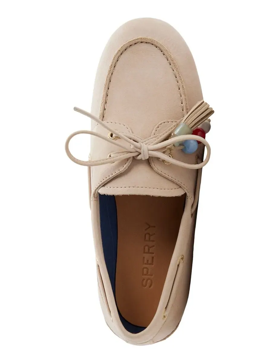 Женские лодочки с круглым носком и шнуровкой, модель Authentic Original 2-Eye Sperry — изображение 4 из 5, светлый бежевый