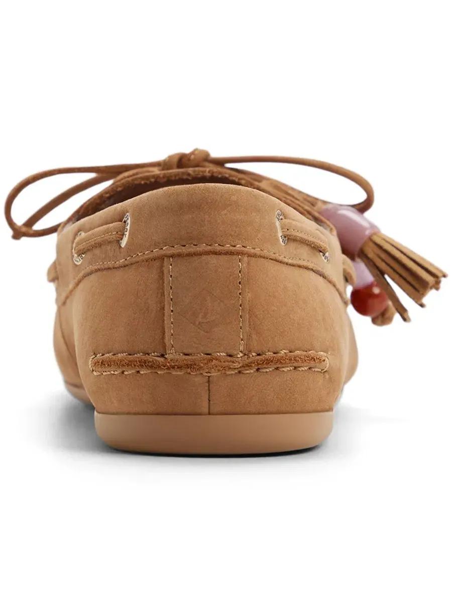 Женские туфли-лодочки с завязками на шнуровке, модель Authentic Original 2-Eye Sperry — изображение 3 из 5, бежевый