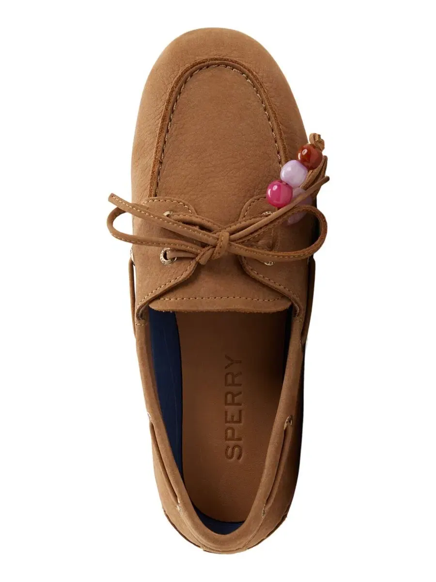 Женские туфли-лодочки с завязками на шнуровке, модель Authentic Original 2-Eye Sperry — изображение 4 из 5, бежевый