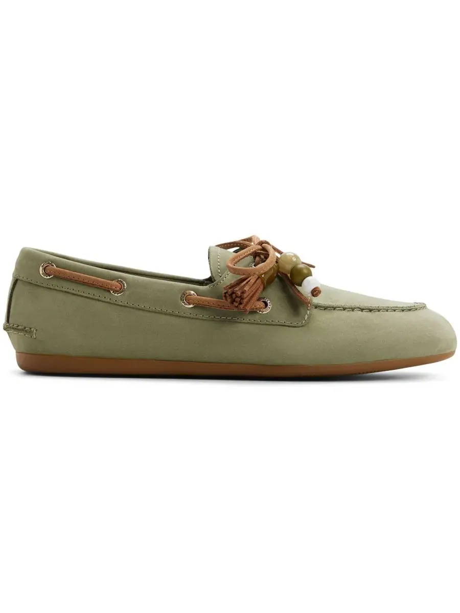 Женские лодочки на шнуровке, модель Authentic Origina 2-Eye Woven Boat Shoe Sperry — изображение 2 из 5, хаки