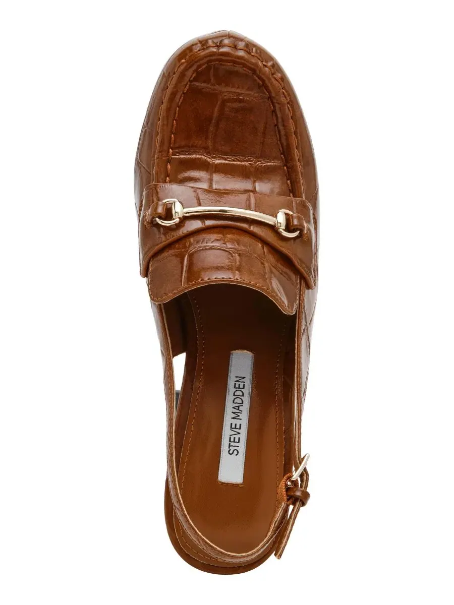 Туфли-лодочки Quinn High Platform Slingback Loafer Pumps Steve Madden — изображение 4 из 7, коричневый