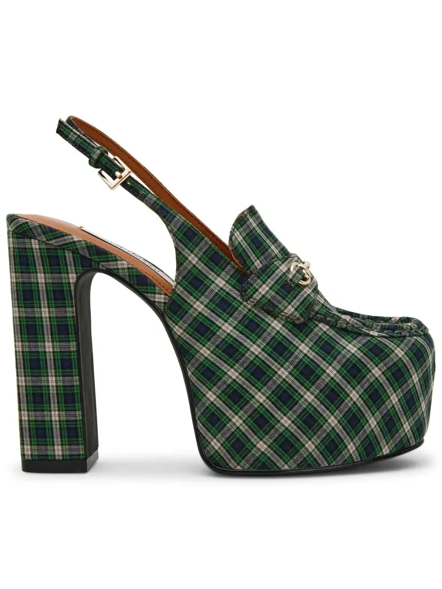 Туфли-лодочки Quinn High Platform Slingback с каблуком Steve Madden — изображение 2 из 7, зеленый мульти