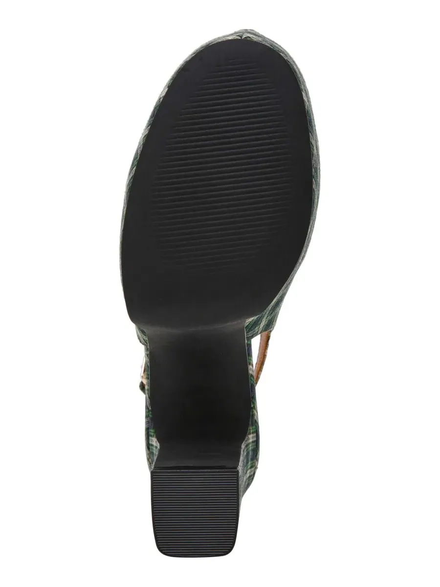 Туфли-лодочки Quinn High Platform Slingback с каблуком Steve Madden — изображение 5 из 7, зеленый мульти