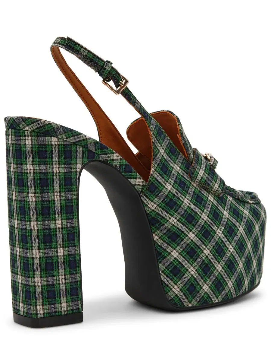 Туфли-лодочки Quinn High Platform Slingback с каблуком Steve Madden — изображение 7 из 7, зеленый мульти