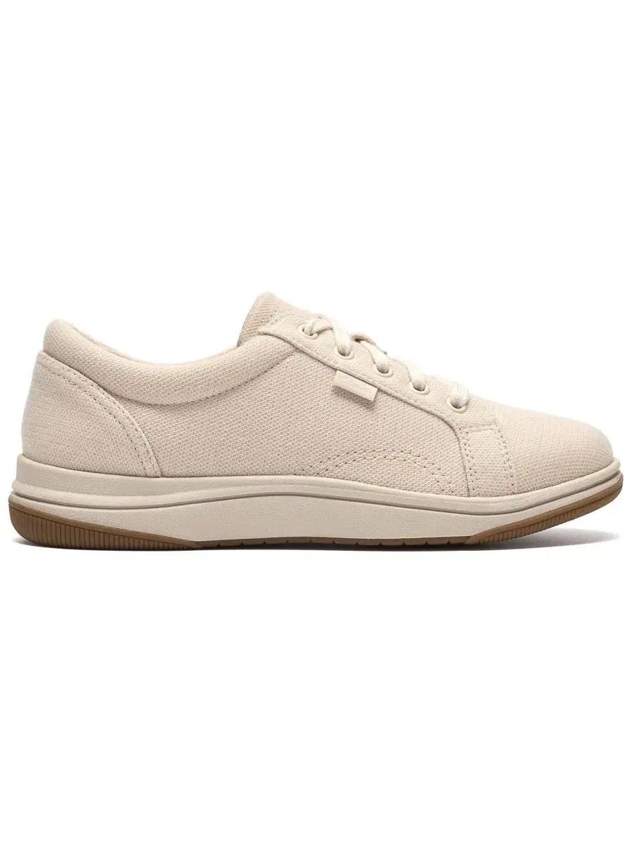 Женские кроссовки на шнуровке Breeze Rose Clarks — изображение 2 из 6, кремовый