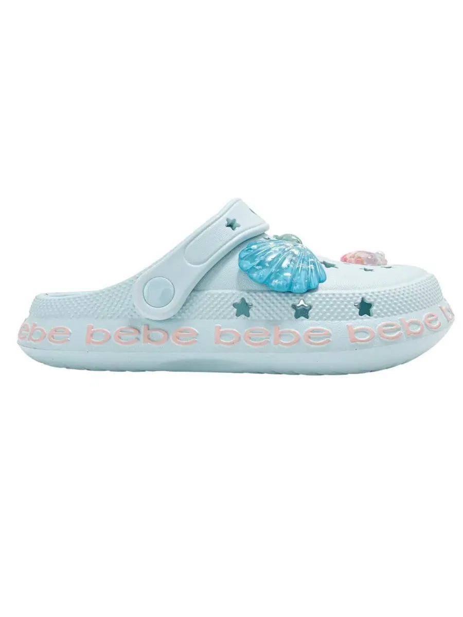 Сабо из ЭВА с морскими чармами Bebe — изображение 2 из 7, светлый/синий