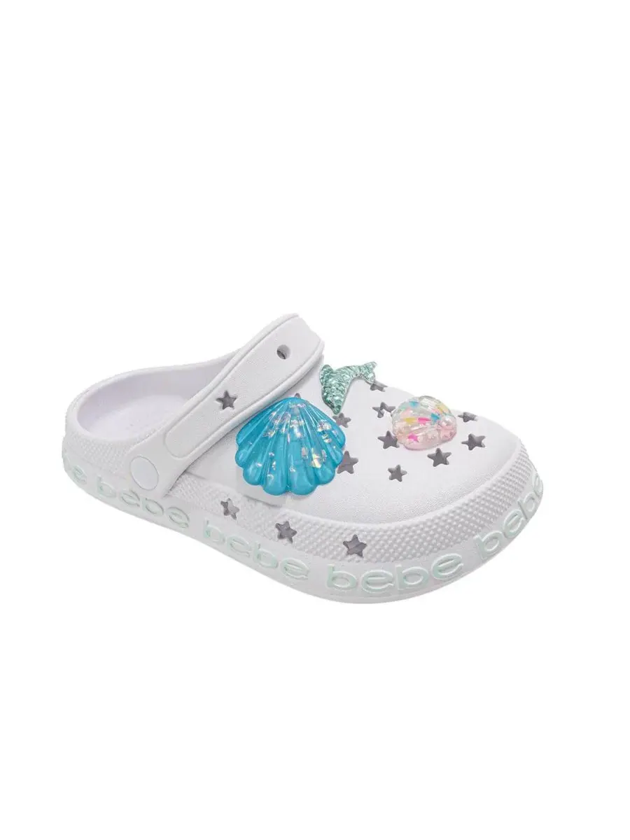 Сабо из ЭВА с морскими обитателями Bebe — изображение 1 из 7, белый