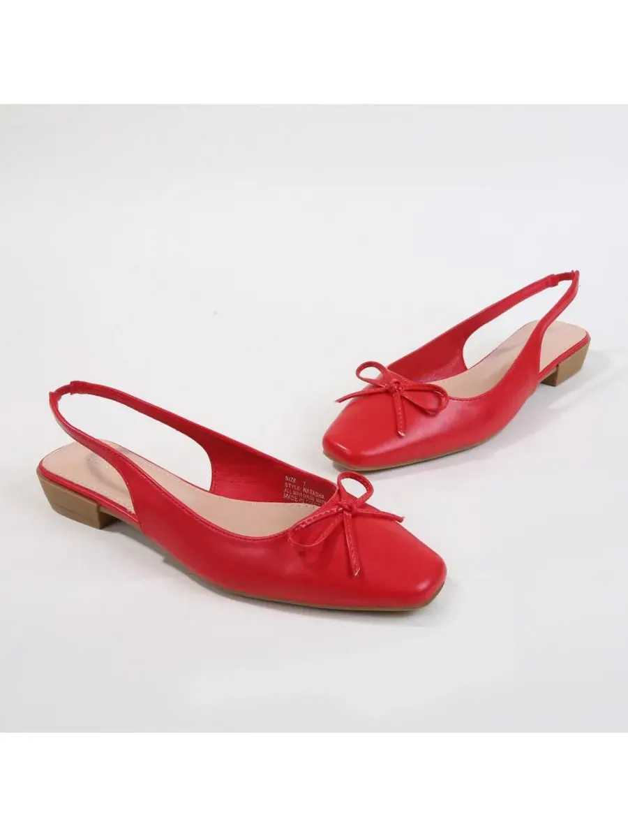 Natasha Bow Flats BERNESS — изображение 2 из 3, красный