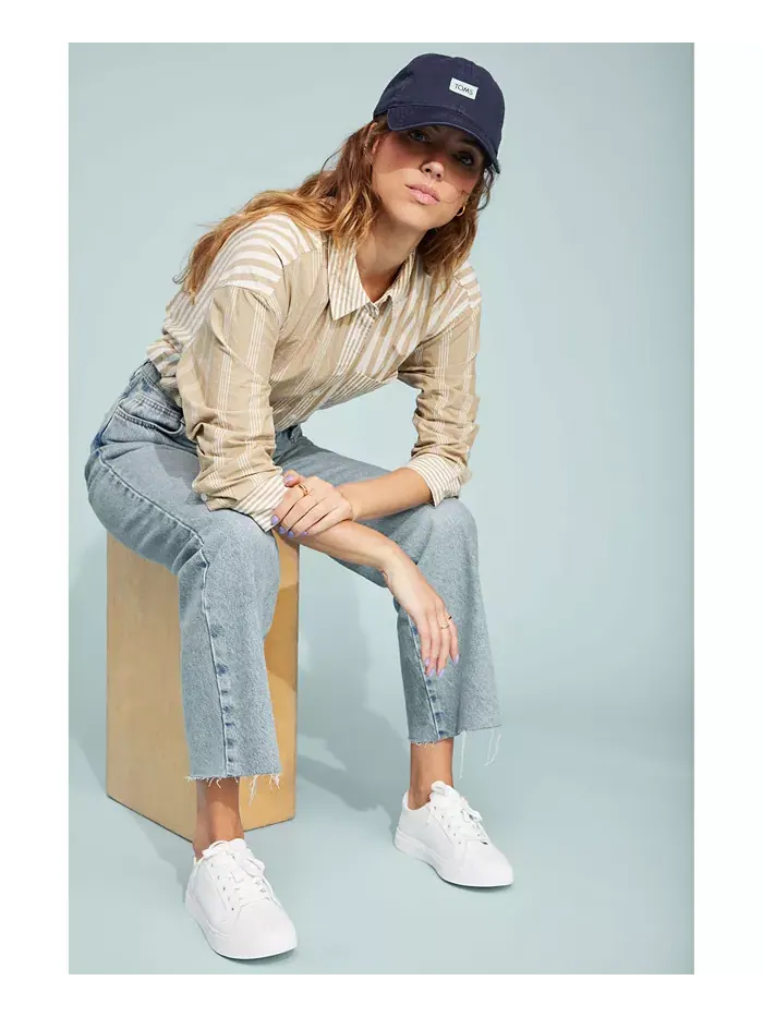 Женские кроссовки Kameron на шнуровке TOMS — изображение 8 из 8, белый
