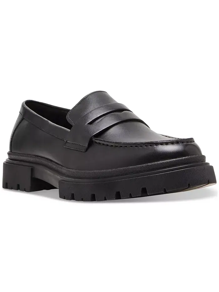Мужские пенни-лоферы Akkron на массивной подошве из кожи Steve Madden — изображение 1 из 6, черный