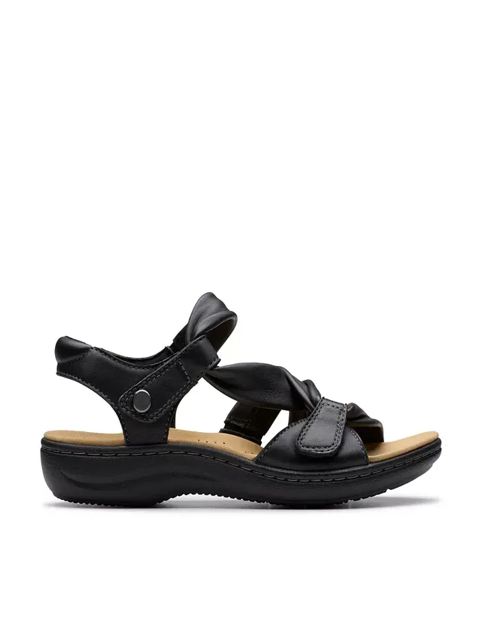 Сандалии женские Clarks Laurieann Bell Плоские Черные — изображение 2 из 7, черный