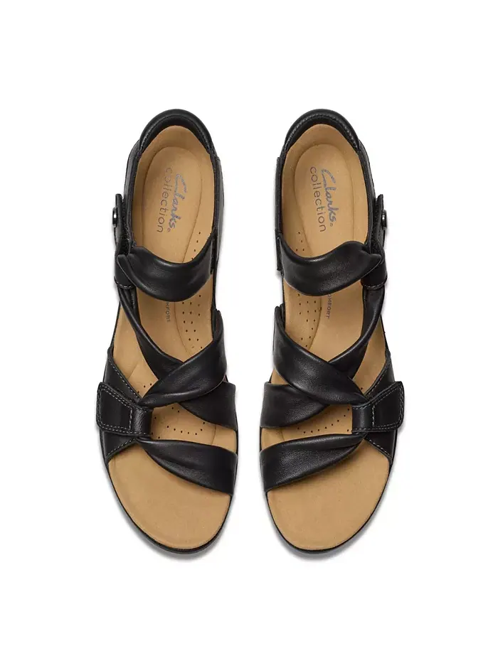 Сандалии женские Clarks Laurieann Bell Плоские Черные — изображение 7 из 7, черный