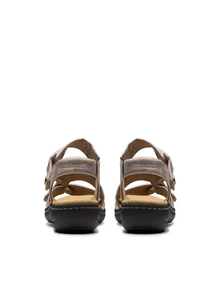 Сандалии женские Clarks Laurieann Bell Плоские Коричневый/Бежевый — изображение 6 из 7