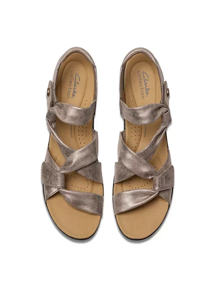 Сандалии женские Clarks Laurieann Bell Плоские Коричневый/Бежевый — изображение 7 из 7