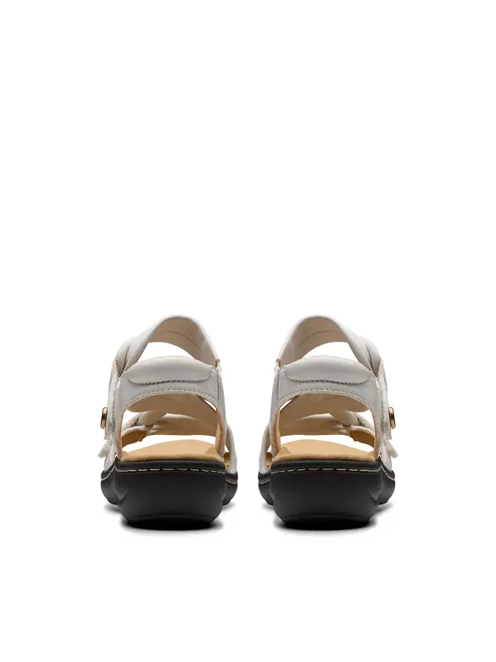 Сандалии женские Clarks Laurieann Bell, плоские, с круглым носком — изображение 6 из 7, белый