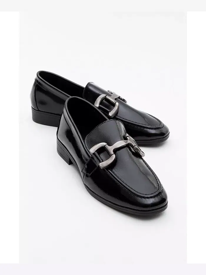 Женские лоферы Rous с кожаной вставкой Bit Forever & Always Shoes — изображение 1 из 5, черный