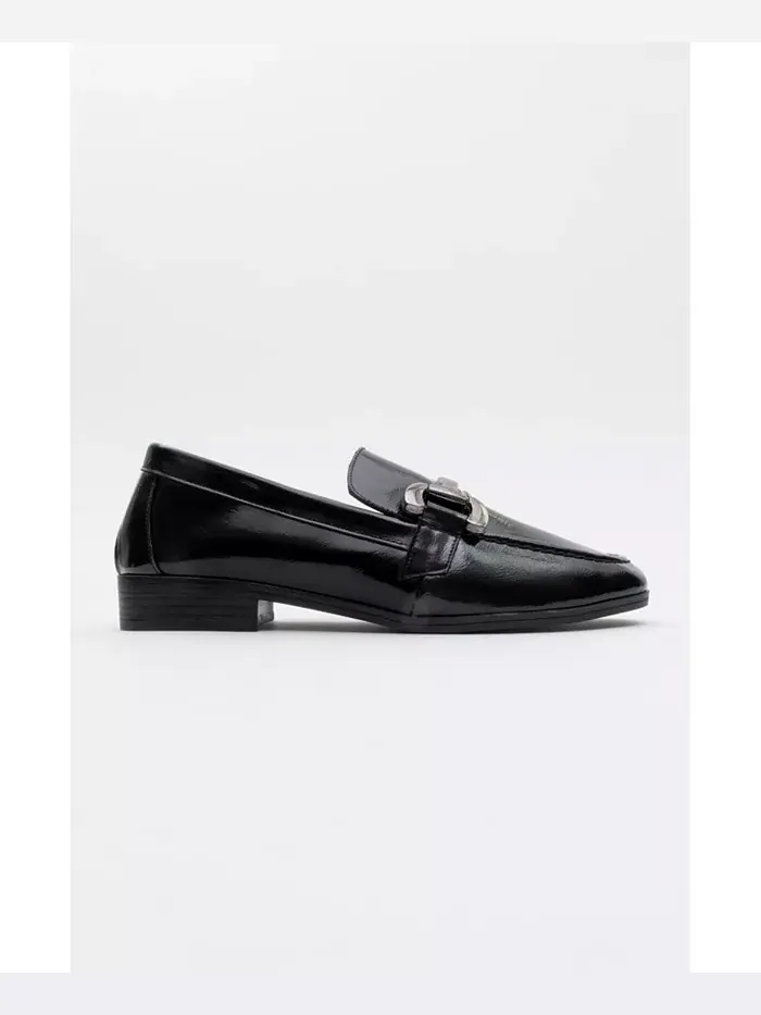 Женские лоферы Rous с кожаной вставкой Bit Forever & Always Shoes — изображение 2 из 5, черный