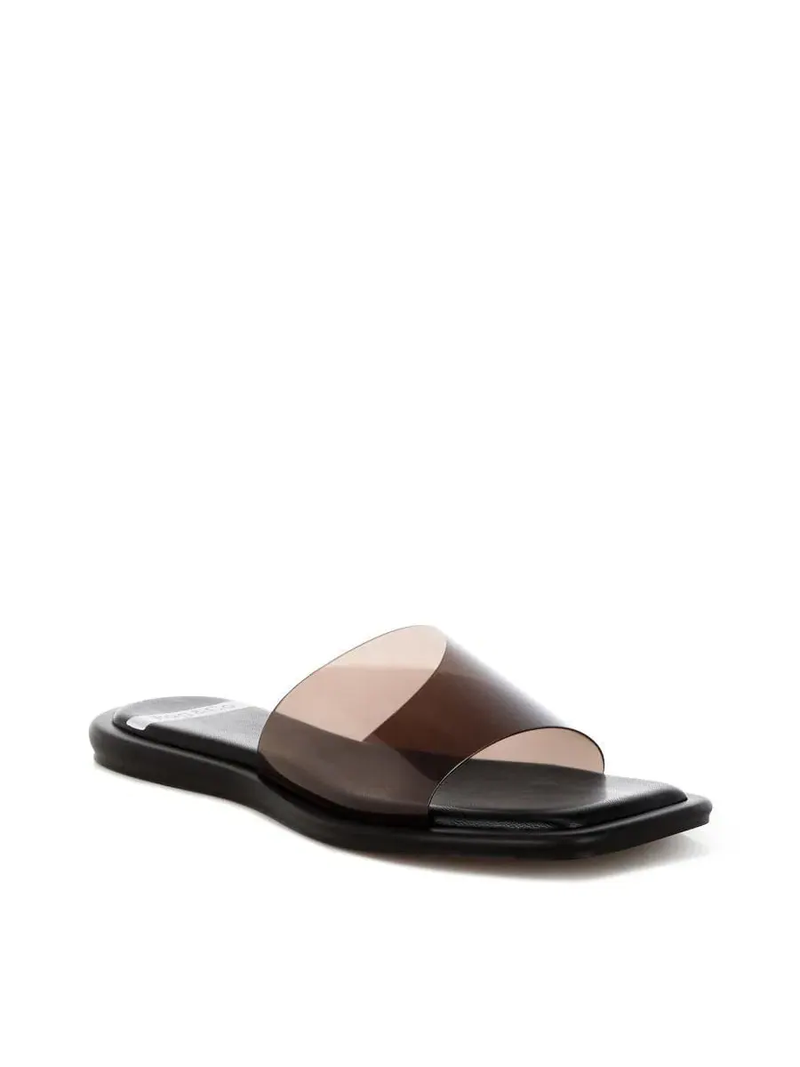 Женские туфли-слипоны Aponi Tinted Strap Slip On Rag & Co — изображение 1 из 5, черный