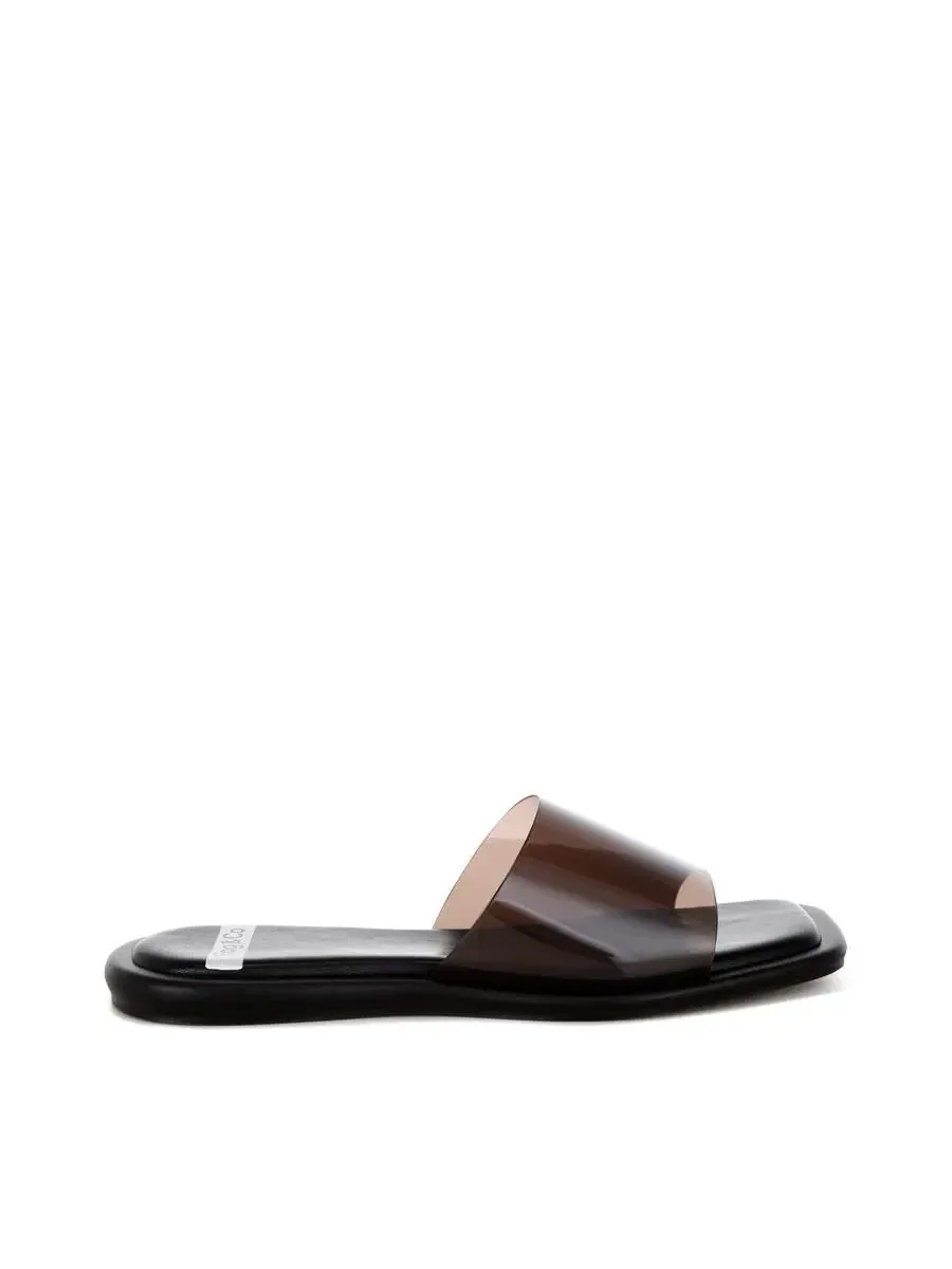Женские туфли-слипоны Aponi Tinted Strap Slip On Rag & Co — изображение 2 из 5, черный