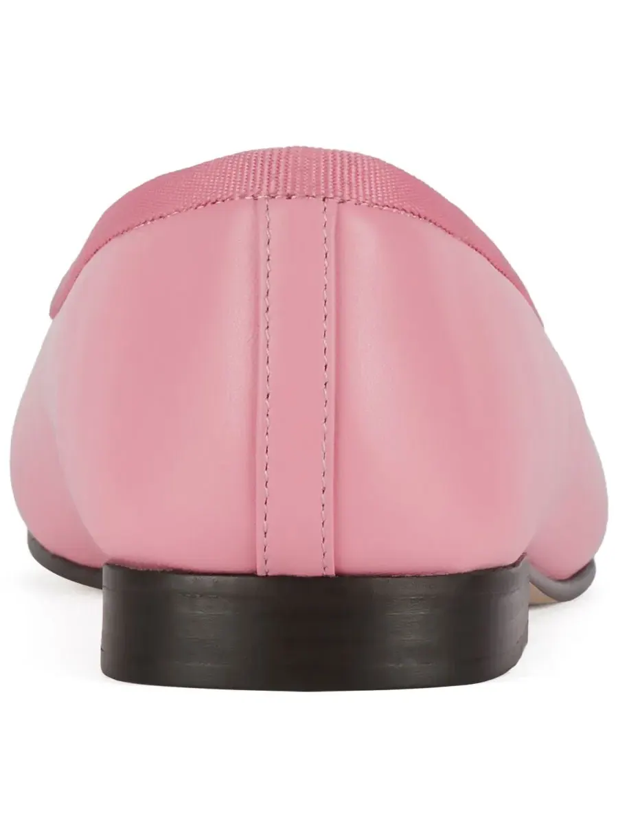 Балетки с мыском и каблуком-блоком, модель Arabesque Cap-Toe Jeffrey Campbell — изображение 3 из 5, розовый винный
