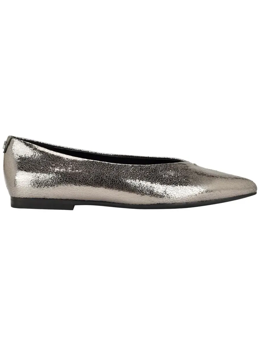 Туфли-лодочки Gemeen Pointed Toe Dress Flats Calvin Klein — изображение 2 из 5, серебристый