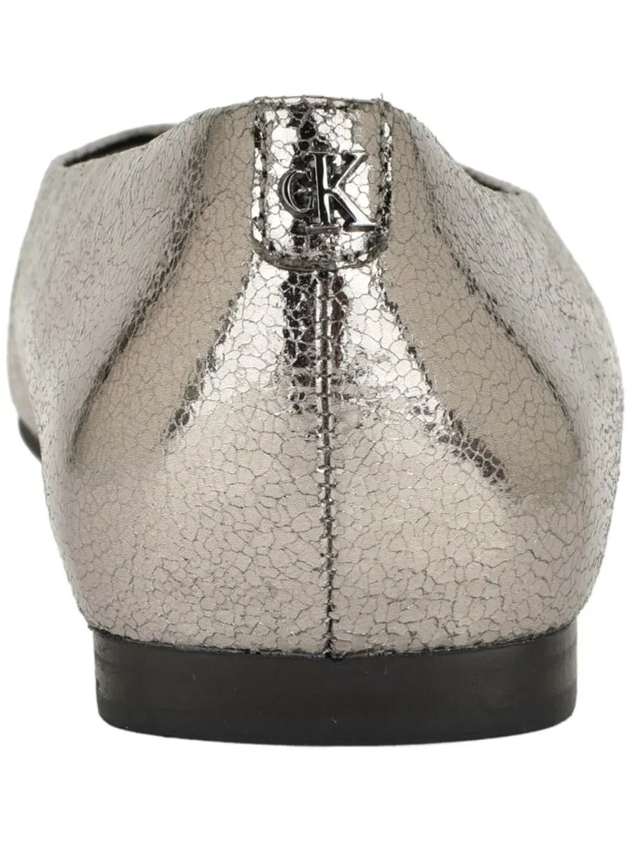 Туфли-лодочки Gemeen Pointed Toe Dress Flats Calvin Klein — изображение 3 из 5, серебристый