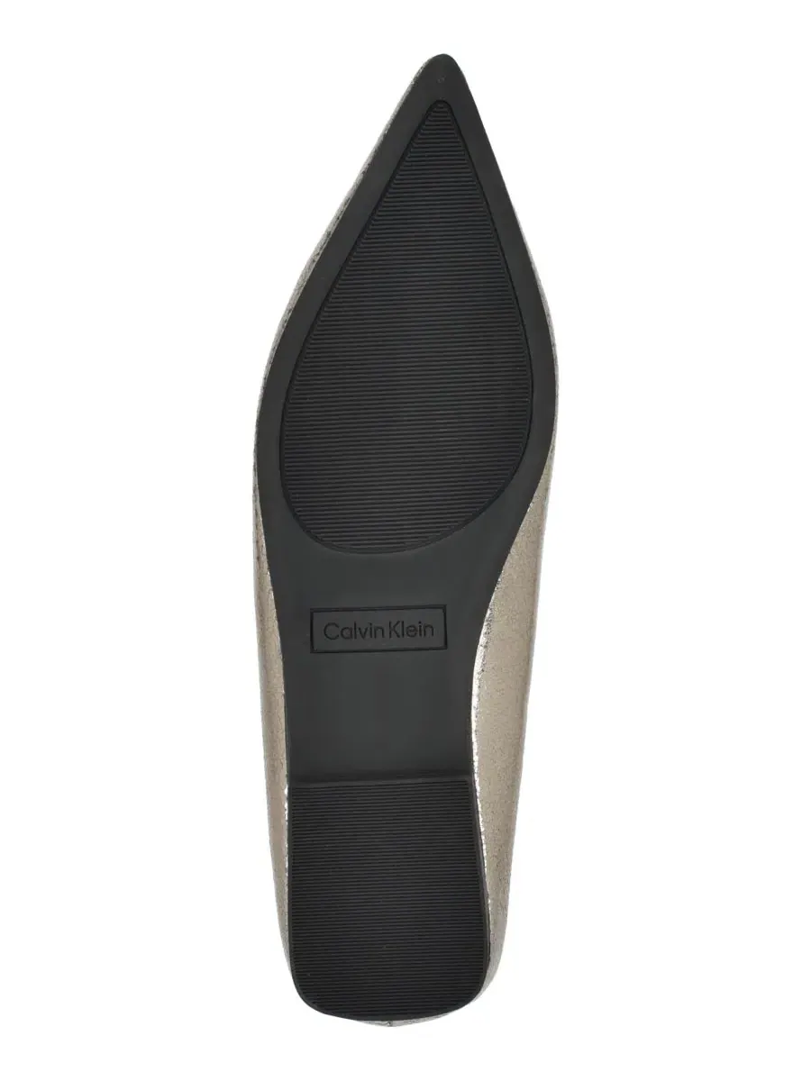 Туфли-лодочки Gemeen Pointed Toe Dress Flats Calvin Klein — изображение 5 из 5, серебристый