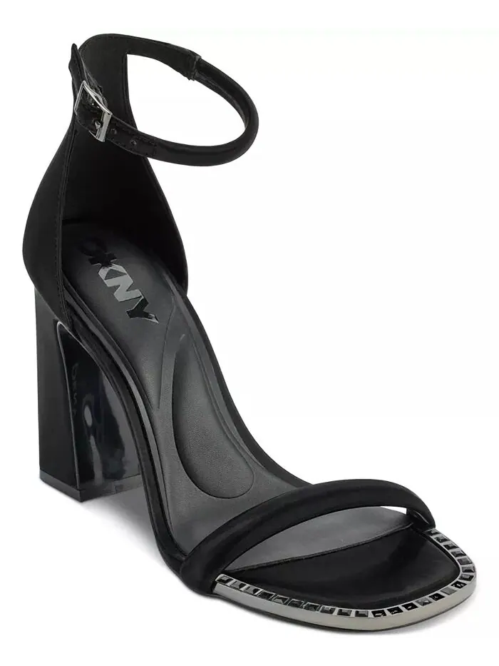 Женские сандалии Waylin Ankle Strap Dress Sandals DKNY — изображение 1 из 6, черный