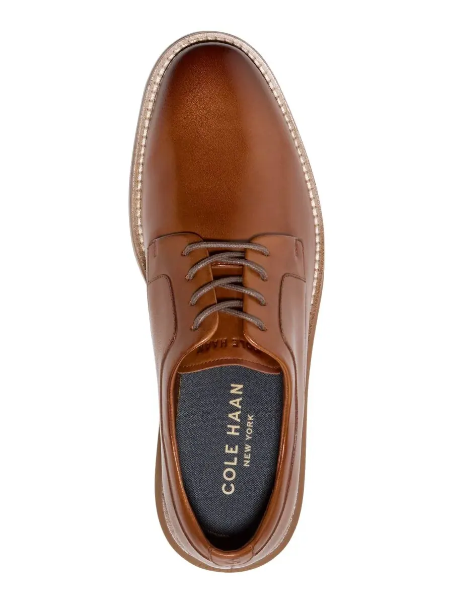Мужские туфли-оксфорды Grand Neoclassic с закругленным носком Cole Haan — изображение 3 из 9, бежевый