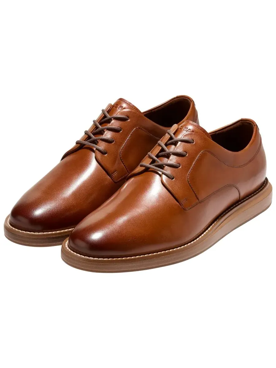 Мужские туфли-оксфорды Grand Neoclassic с закругленным носком Cole Haan — изображение 8 из 9, бежевый