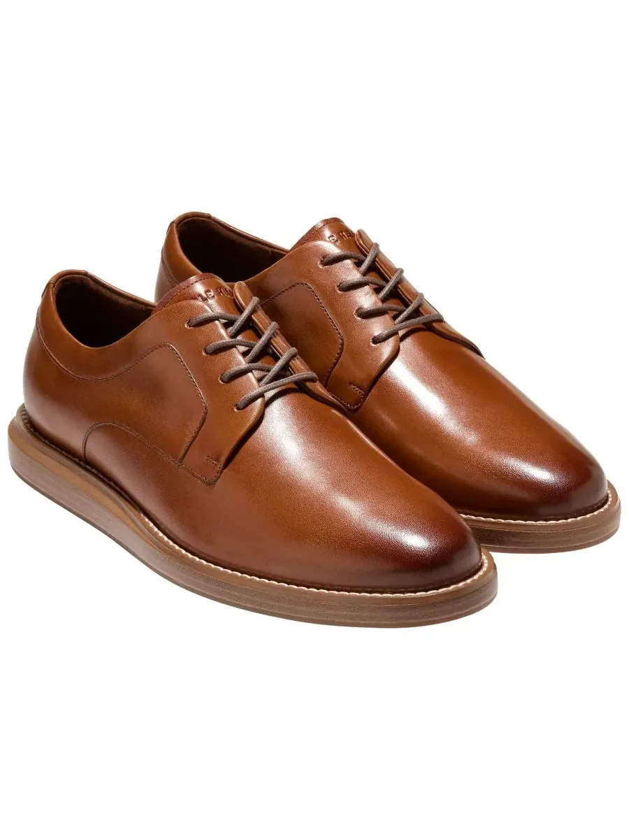 Мужские туфли-оксфорды Grand Neoclassic с закругленным носком Cole Haan — изображение 9 из 9, бежевый