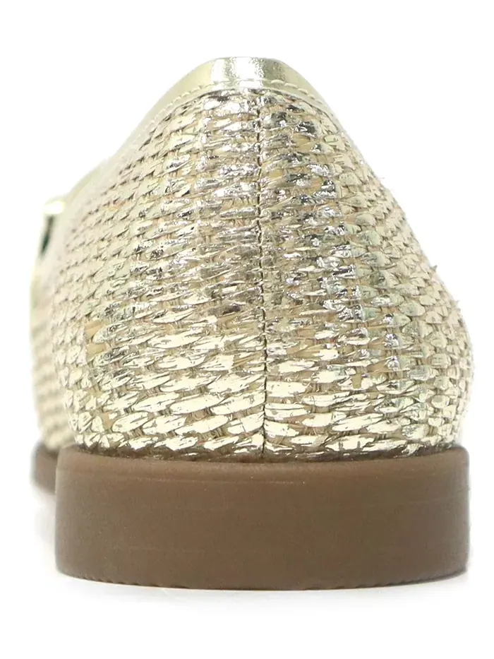 Женские лоферы Linda Bit из рафии Kenneth Cole New York — изображение 3 из 11, золотистый