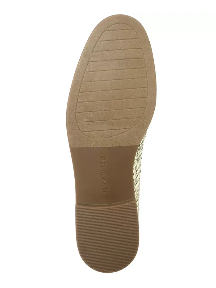 Женские лоферы Linda Bit из рафии Kenneth Cole New York — изображение 5 из 11, золотистый