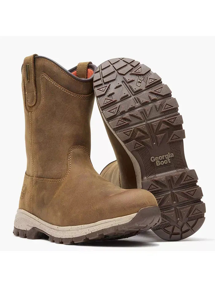 Женские водонепроницаемые рабочие ботинки Eagle Trail GEORGIA BOOT — изображение 2 из 7, коричневый