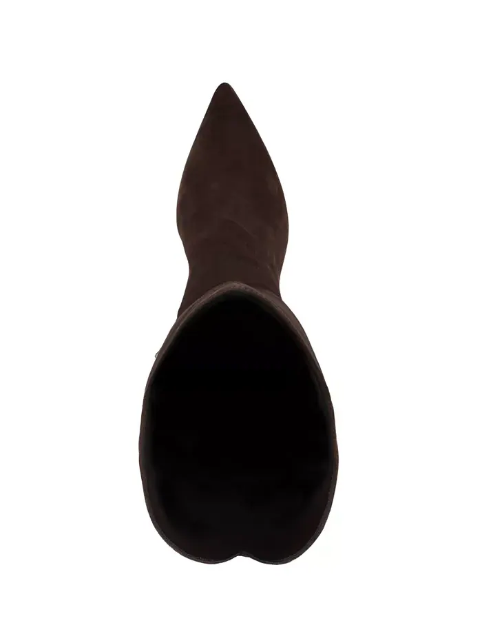 Женские ботинки Yania Tall Mid Heel Guess — изображение 4 из 5, коричневый