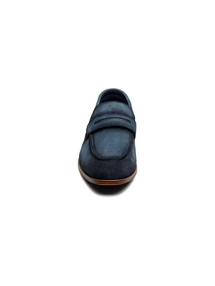 Мужские мокасины Burke Moc Toe Saddle Slip On Stacy Adams — изображение 2 из 15, темно-синий
