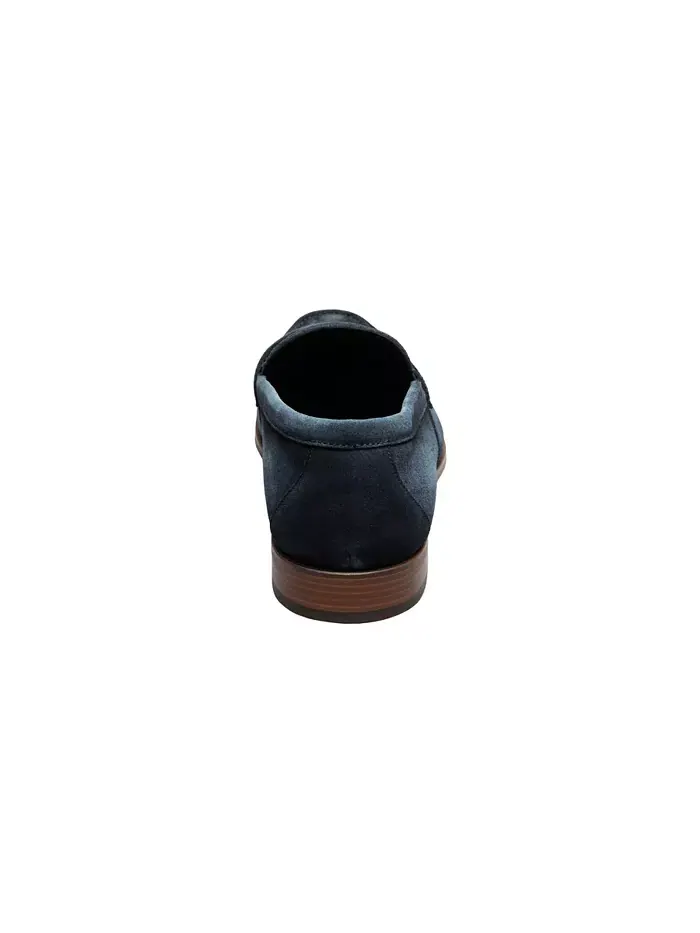 Мужские мокасины Burke Moc Toe Saddle Slip On Stacy Adams — изображение 4 из 15, темно-синий
