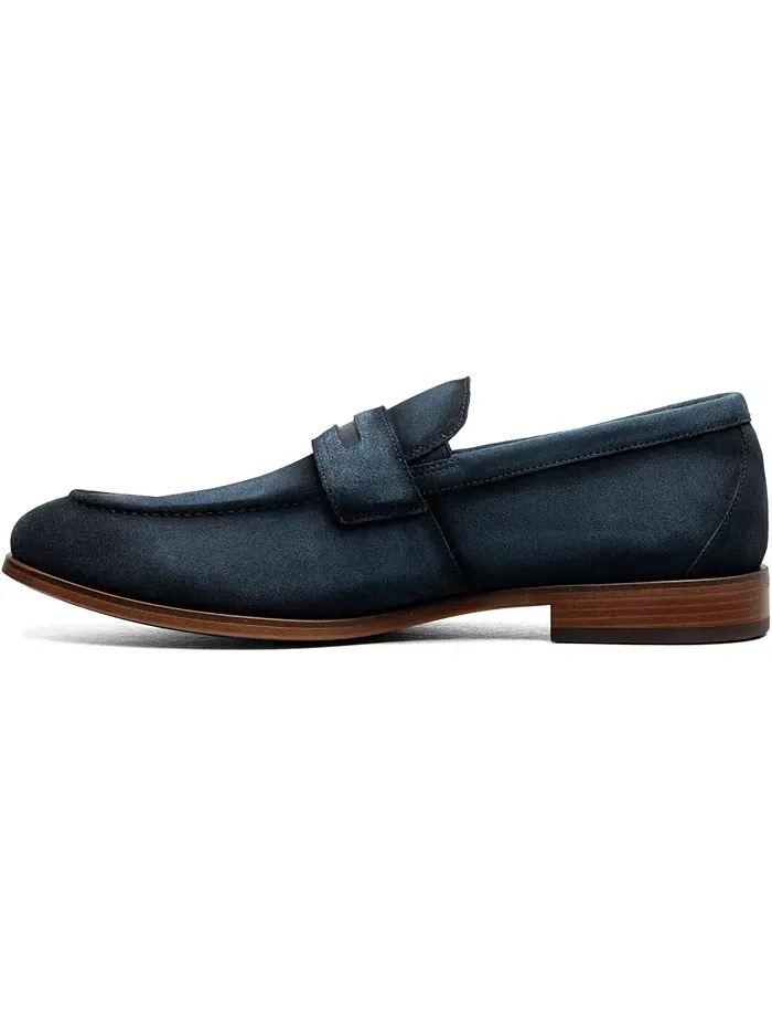 Мужские мокасины Burke Moc Toe Saddle Slip On Stacy Adams — изображение 5 из 15, темно-синий