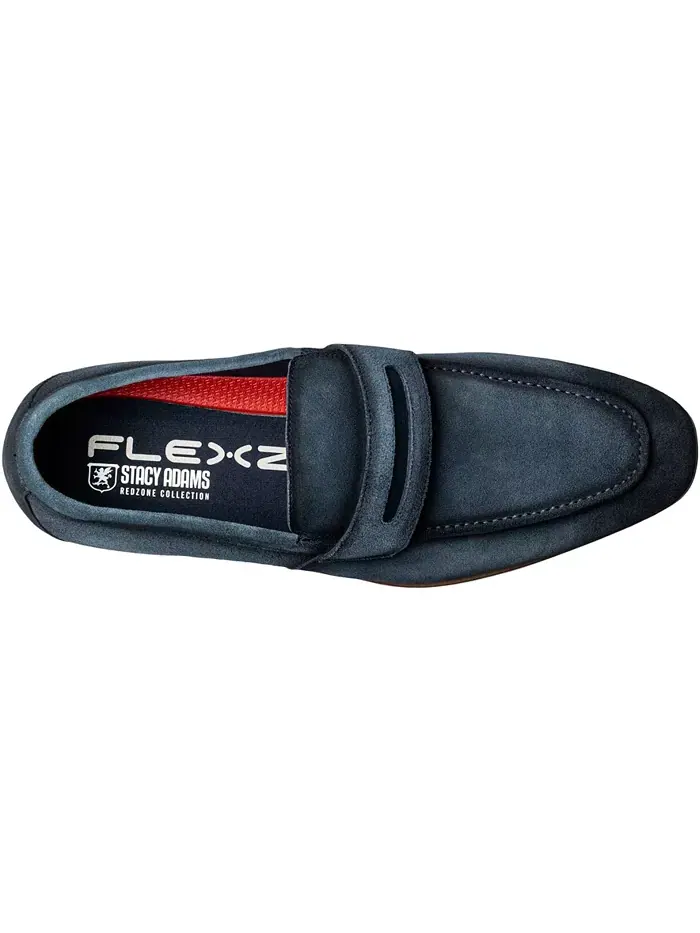 Мужские мокасины Burke Moc Toe Saddle Slip On Stacy Adams — изображение 6 из 15, темно-синий